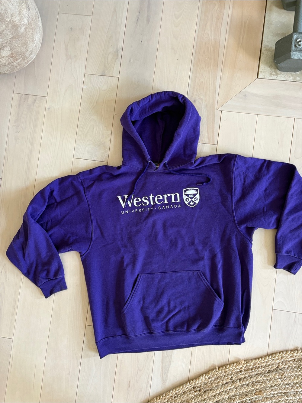 Jerzees Purple Western University Hooded Sweatshirt